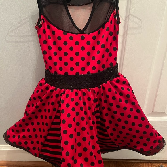 Red & black dress great for tapping clogging, or just dress up/use as costume - Picture 5 of 5